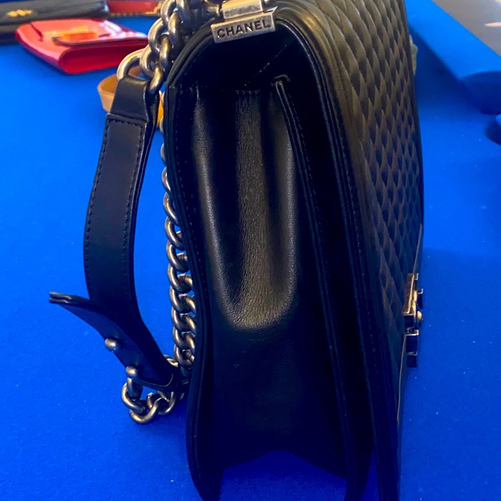 Large Chanel black boy bag
